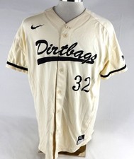 2018 Long Beach State Dirtbags #32 Game Used Cream Jersey Baseball XL 850