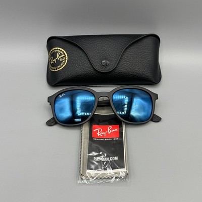 Ray-Ban RB4290 601-S/55 53-21 145 3N schwarzes Gestell blaue verspiegelte Gläser