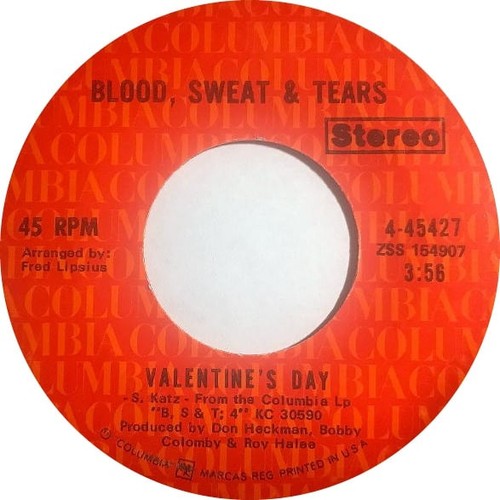 Blood, Sweat And Tears - Go Down Gamblin' / Valentine's Day US - 7" - Bild 2 von 4
