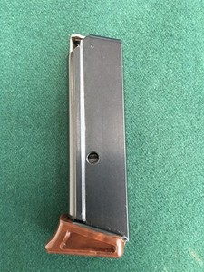 Factory Walther 1960’s PPK 6 Round Blue Magazine with Brown Finger Extension