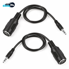 2 Pack of MIDI Female to TRS 3.5Mm Male 14 In Abrasion Resistant