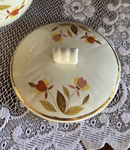 Vintage Hall Superior, Autumn Leaf DripJar/Sugar Bowl With Lid - Picture 3 of 10