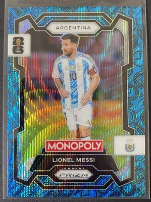 Lionel Messi Blue Wave SP COLOR MATCH 2026 Panini Prizm Monopoly FIFA WC SSP