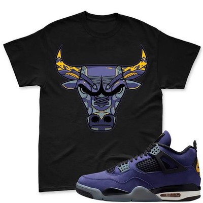 BULL! Shirt To Match jd air jd 4 Imperial Purple BLACK/WHITE