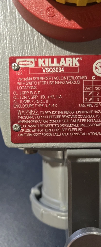 KILLARK VSQ3034 30 Amp 600vac Nuevo Con Caja Y Ppw Illinois Stock Foto 2 de 4