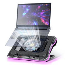 AICHESON Gaming Laptop Cooling Pad with Powerful Cooler Fans, RGB Lighting and