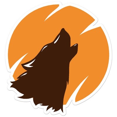 Wolf Howl At Moon - Vinyl Decal Sticker - Car Window Laptop - ebn8959