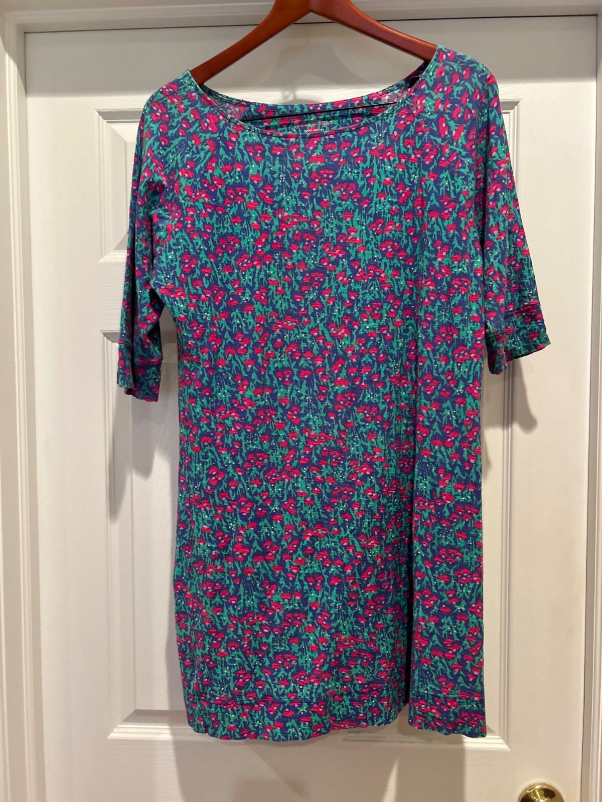 Lilly Pulitzer Pima Cotton Shift Dress floral Shift dress knee length  Size M