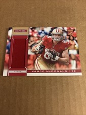 2013 R&S Rookie JSY RELIC Vance McDonald RC #239 San Francisco 49ers Card (f5). rookie card picture