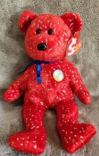 TY Beanie Babies DECADE the Bear Red Version 8.5 inch 2002