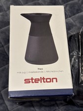 Black Stelton Theo Milk Jug Scandinavian Danish Design Stoneware