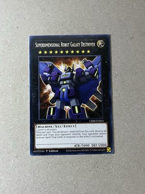 Yugioh Superdimensional Robot Galaxy Destroyer CRBR-EN043 Rare 1st Edition