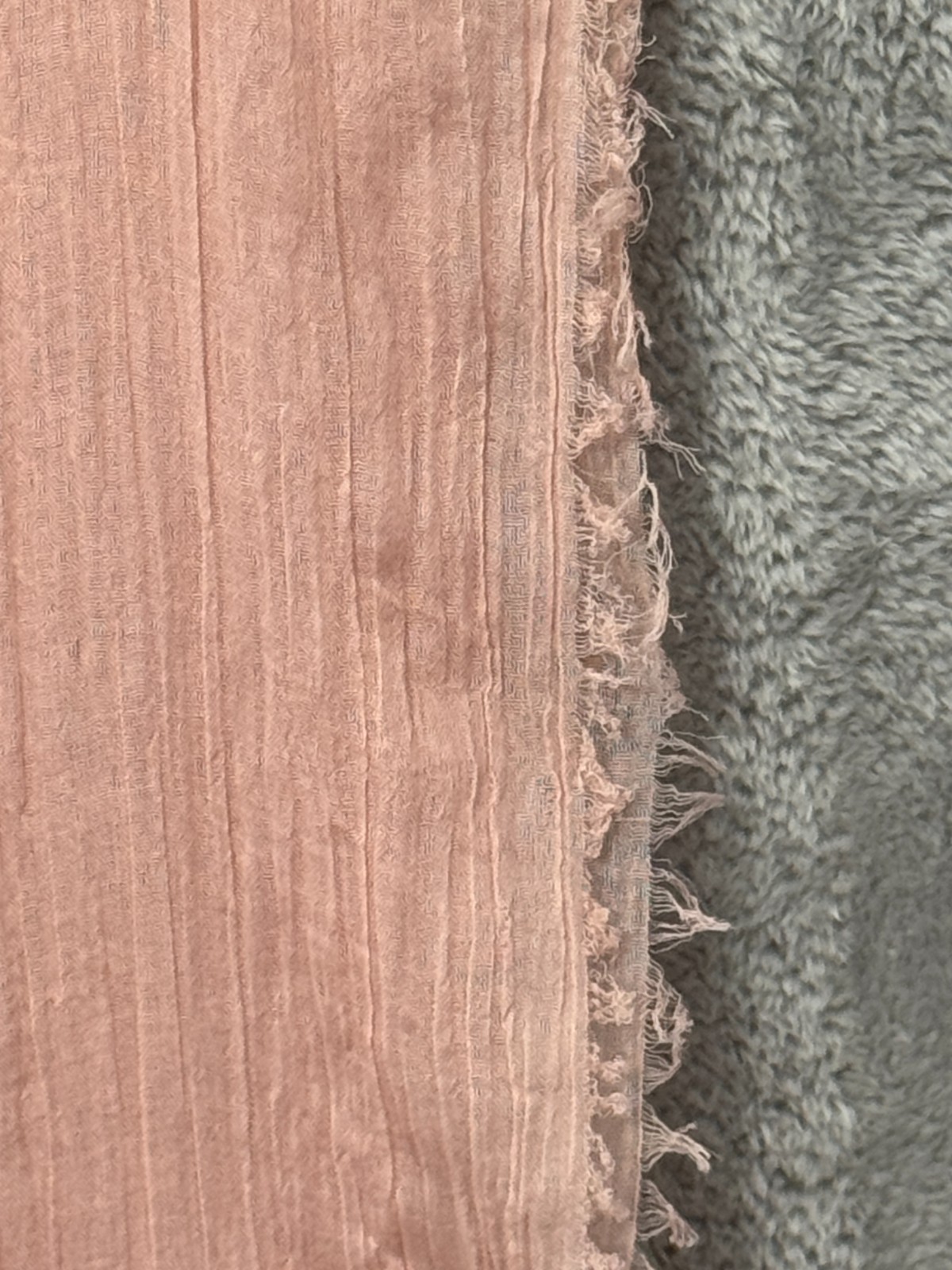 MixIt Raw Hem Pink Polyester Rectangular Scarf Bo… - image 4