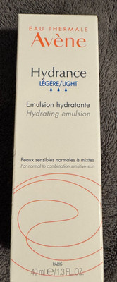 New Avene Light Hydrating Sensitive Face Emulsion 40ml Moisturizer EXP 1/2028