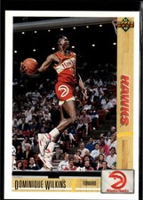 1991-92 Upper Deck #255 DOMINIQUE WILKINS Altanta Hawks Human Highlight Reel B9