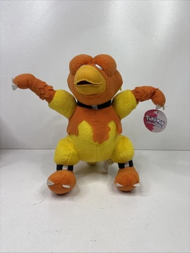 Magmar Pokemon 2000 soft plush toy play by play vintage
