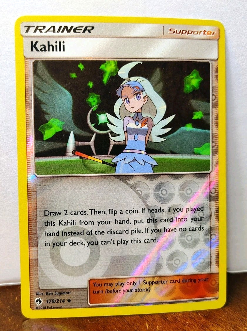 POKEMON KAHILI 179/214 REVERSE HOLO TRAINER LOST THUNDER MP-LP