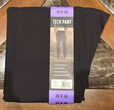 Weatherproof Vintage Men's Stretch Tech Pant Straight Fit BLACK - 30x30