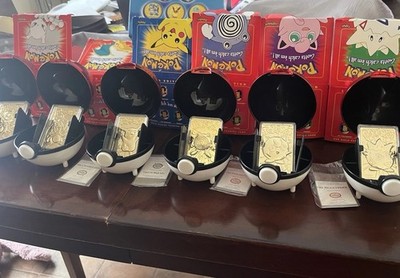 Poke'mon GOTTA Catch 'em All 23k Gold Plated Pokemon Trading Card bundle | eBay Poke'mon GOTTA Catch 'em All 23k Gold Plated Pokemon Trading Card bundle | eBay