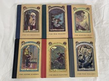 Lot of 6  A SERIES OF UNFORTUNATE EVENTS Books: 1,2,3,4,9,10 by Lemony Snicket