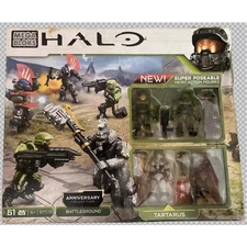 Mega Bloks Construx Halo 97519 Battleground Anniversary Figure Model Bad Box