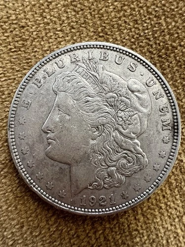 1921 P Morgan Silver Dollar $1 Philadelphia Mint Circulated 90%