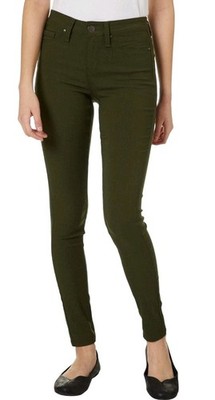 YMI Juniors Denim Pant Jeans CYPRESS Green Mid-Rise Hyper Stretch Skinny M