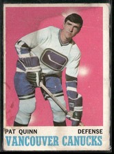 1970-71 O-Pee-Chee Pat Quinn #120 Vancouver Canucks