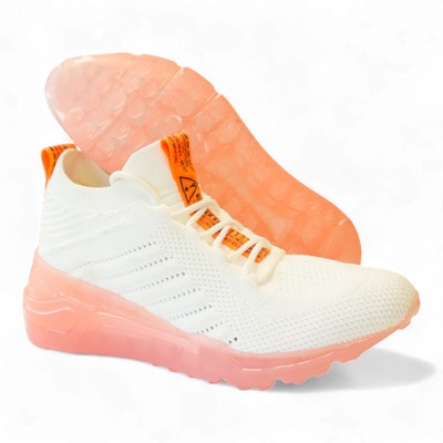 Steve Madden Damen Cello Low Top Sneaker weiß/orange UK 4 (EU 37) RISS