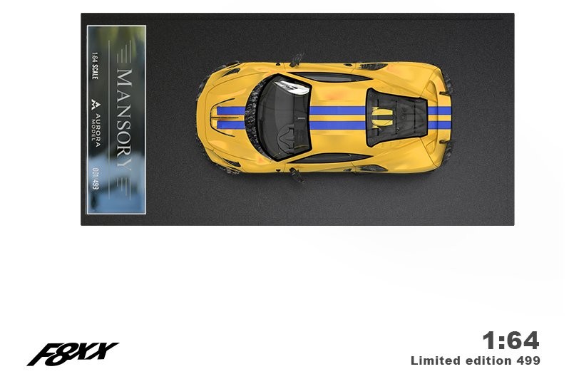 Miniature Ferrari F8 XX Tributo Mansory + Figure – Aurora 1/64 – Rouge – Neuve