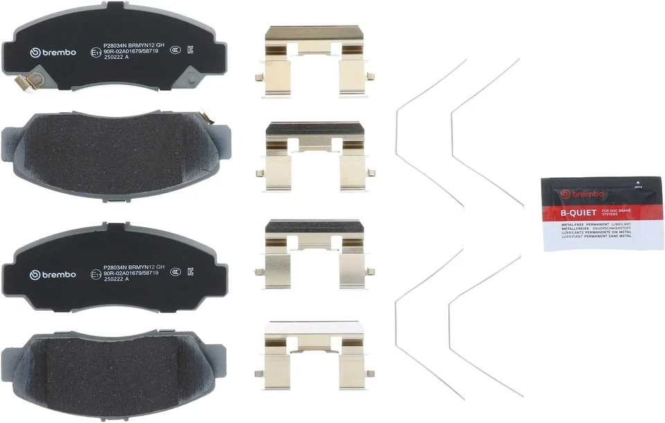 Juego de pastillas de freno delanteras Brembo cerámica OE para Acura CL RL TL TSX Honda Accord Civic Foto 2 de 4