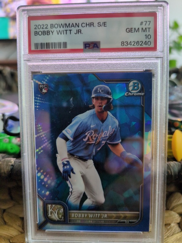 2022 Bowman Chrome Sapphire Edition - Bobby Witt Jr. #77 (RC) PSA 10