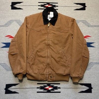NWT Vintage Carhartt Santa Fe Jacket Quilt Lined Mens Medium J14