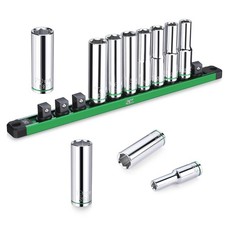 Sk 12 Drive Socket Set Deep Metric Sockets11-piece 10-20mmsuperkrome Finish