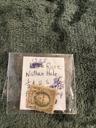 1925 Nathan Hale 1/2 Cent Stamp US Postage Olive Brown - US Soldier ...