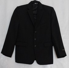 Boys Kids Worldofusa Size 12 Black Suit Jacket Long Sleeve Single-Breasted Used