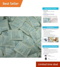 Versatile Moisture Absorber Packs - 100 Silica Gel Packets, 2g for Home & Travel