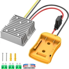 20V to 12V Step Down Converter for DeWalt 20V Power Wheels Battery Adapter DC...