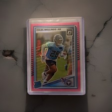 2025 Panini Donruss - Rated Rookie Kalel Mullings #378 Red Pandora Prizm (RC)