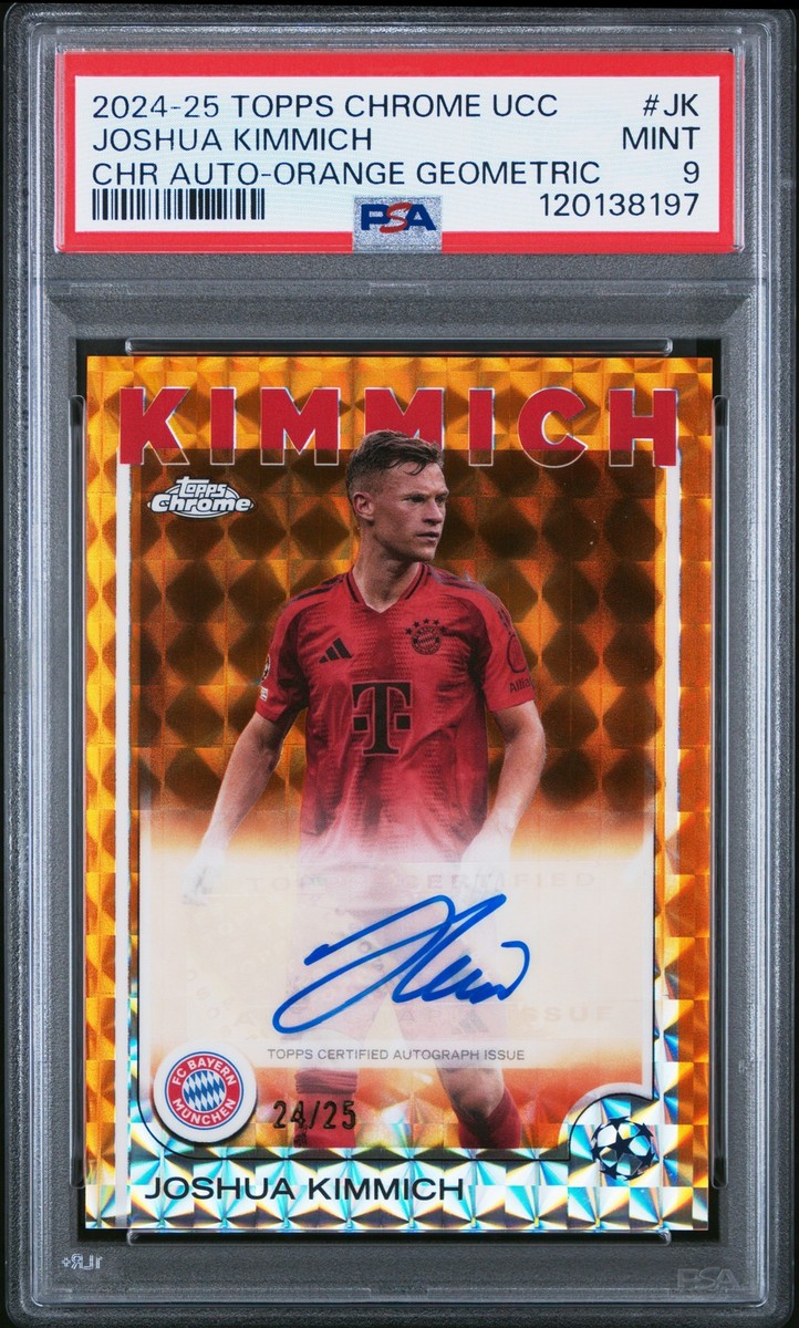 2024-25 Topps Chrome UEFA Joshua Kimmich #CA-JK Orange Geometric