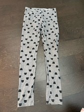 Wonder Nation Girls Cat Gray Pull On Leggings Size Large