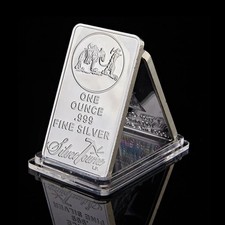 1 Oz Morgan American Silver Bar Uncirculated 999.fine Silver 4.49 per troy oz