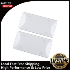 Plate Tag Frame Covers For Car Auto 2 Clear License Plate Tag Frame Covers