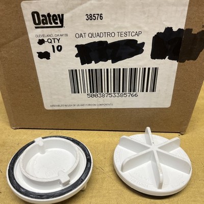 10 OATEY 38576 Test Cap, Polystyrene, 2 in.  - BOX of 10