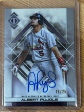2025 Topps Transcendent Albert Pujols Transcendent Icons Chrome Auto 15/25 Cards
