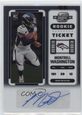 2022 Panini Contenders Optic Rookie Ticket Montrell Washington #189 Auto 11ip