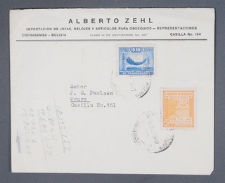 MayfairStamps Bolivia Cochabamba to Oruro Cover aaz_22385