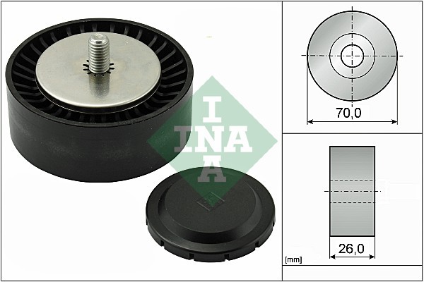 1X INA 532 0553 10 Umlenk-/FüHrungsrolle Keilrippenriemen FüR BMW Alpina-image