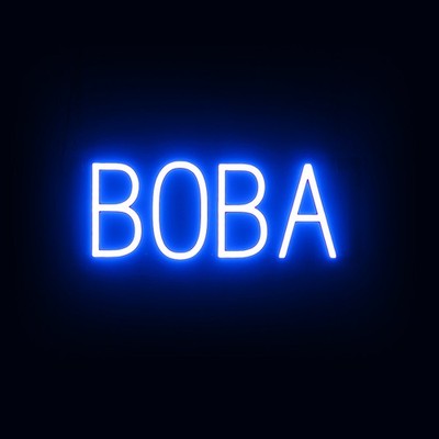 SpellBrite BOBA Sign | Neon Boba Sign Look, LED Light | 17.2'' x 6.3''