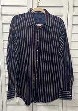 Ted Baker Long Sleeve Striped Cotton Button Down Shirt Office Men  s Size Large